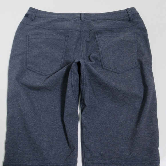 Lululemon Men's ABC Pant Slim *Tech Canvas 33" Heathered Deep Navy Size 34 - Picture 9 of 12